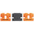 Klein BCRP03 Cartridges with Blank Insert Cartridge, S-Hook, Rail System, 2-Pack