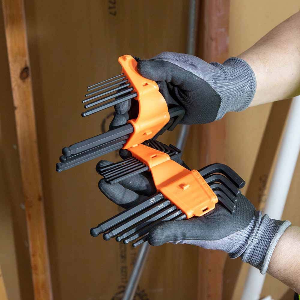 Klein BLS10M Long Ball-End Hex Key Set, Metric, 10-Piece
