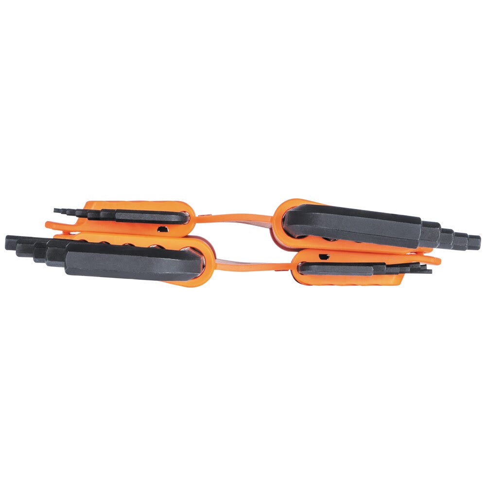 Klein BLS22H Long Ball-End Hex Key Set with Handle, SAE and Metric, 22-Piece