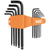 Klein BLS22 Long Ball End Hex Key Set, SAE and Metric, 22-Piece