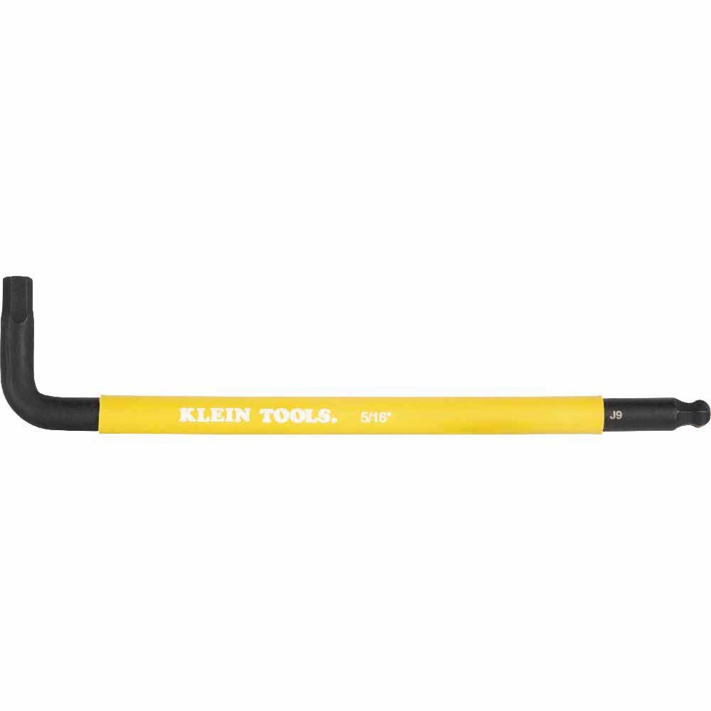 Klein Tools BLS9 Color-Coded Extra-Long L Style Hex Key Caddy Set, SAE, 9-Piece