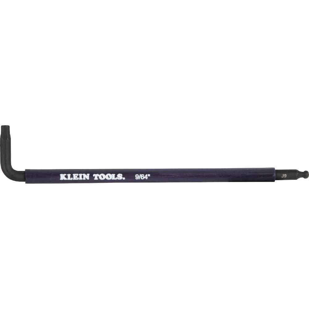 Klein Tools BLS9 Color-Coded Extra-Long L Style Hex Key Caddy Set, SAE, 9-Piece