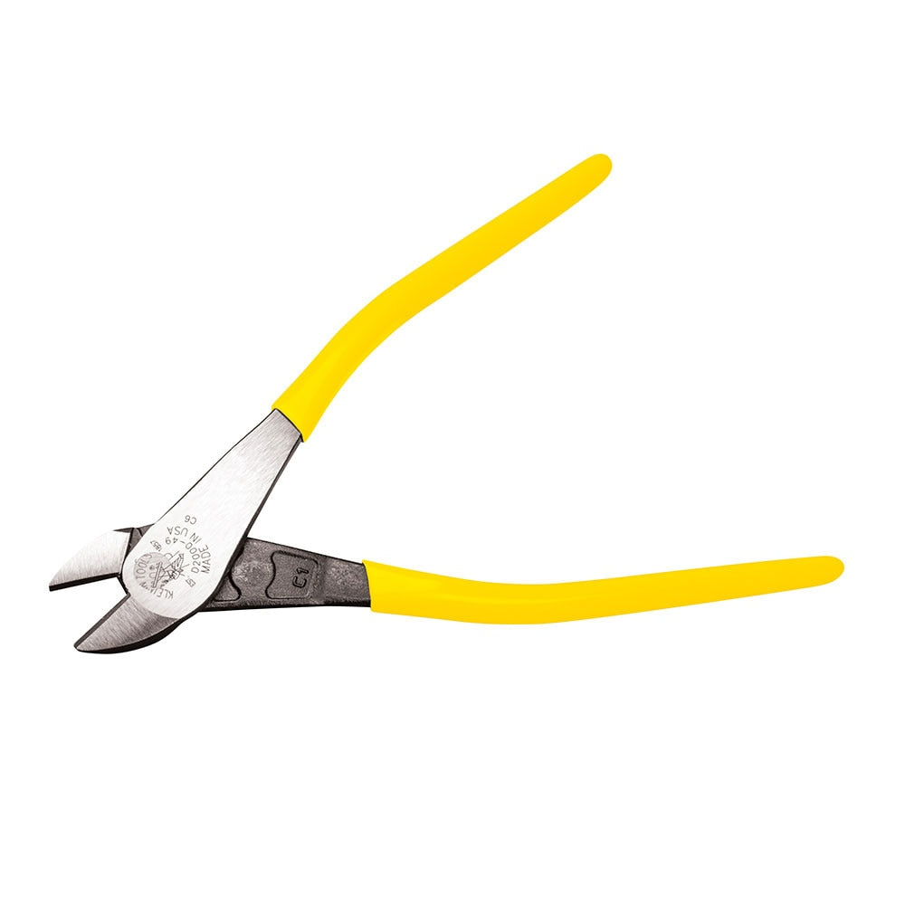 Klein Tools D2000-49 Pliers, Diagonal-Cutters, Angled Head, 9"