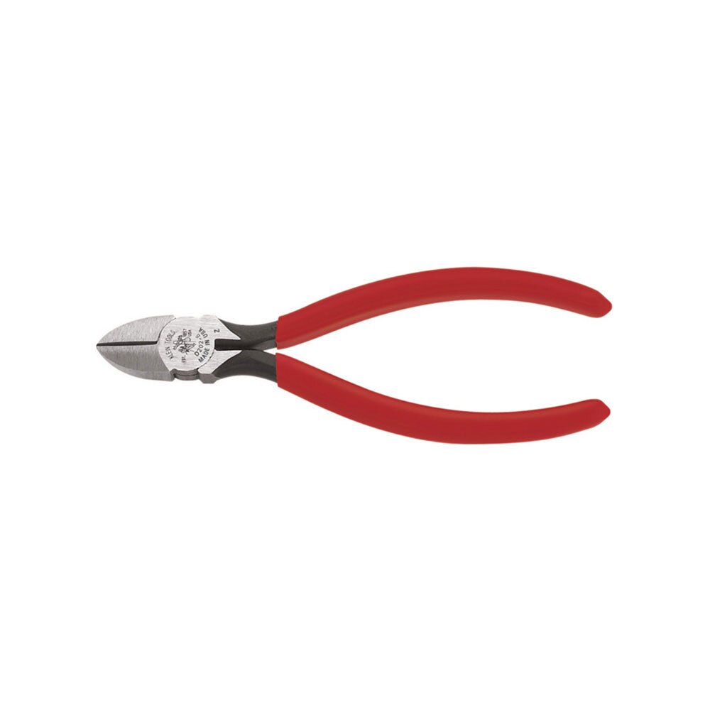 Klein Tools D202-6C Diagonal-Cutting Pliers -Tapered Nose, Spring-Loaded, 6&quot;
