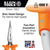 Klein Tools D203-7-INS Pliers, Long Nose Side-Cutters, Insulated, 7"