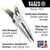Klein Tools D203-8NCR Pliers, Long Nose Side Cutters, Strip/Crimp 8"