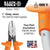 Klein Tools D220-7-INS Diagonal-Cutting Pliers, Insulated, Heavy-Duty, 7"