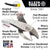 Klein Tools D248-9ST Ironworker's Diagonal-Cutting Pliers, High-Leverage, 8"