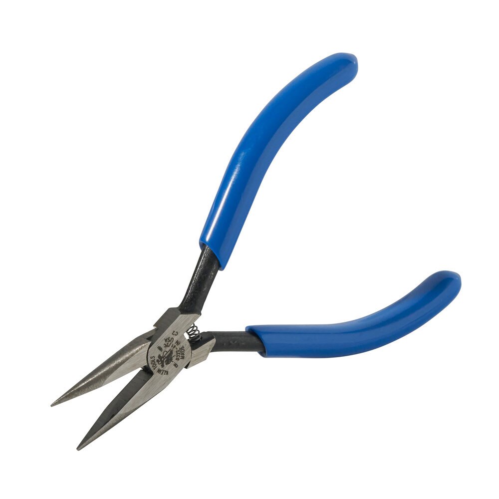 Klein Tools D322-41/2C Electronics Pliers, Slim Long-Nose, Spring-Loaded