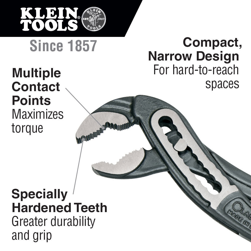 Klein D504-7 Classic Klaw Pump Pliers, 7"