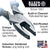 Klein Tools J2000-9NECRTP Lineman's Pliers, Fish Tape Pull/Crimping, 9"