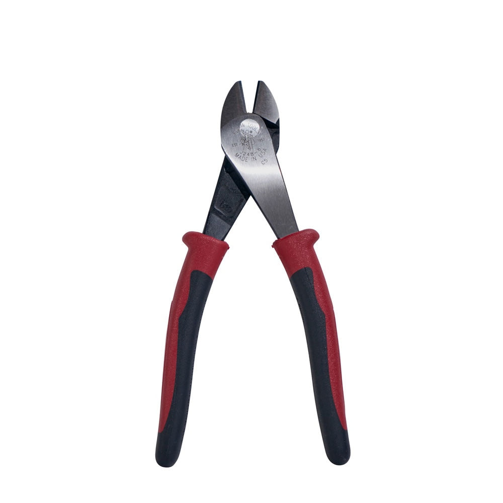 Klein Tools J248-8 Diagonal-Cutters, Angled Head, 8"