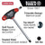 Klein Tools JTH4E12 7/32" Hex Key, Journeyman T-Handle, 4"