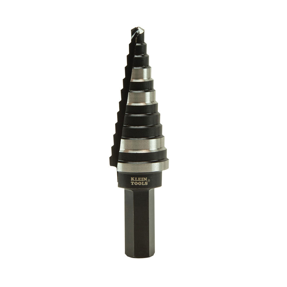 Klein KTSB14 Step Drill Bit #14 Double-Fluted, 3/16 to 7/8"