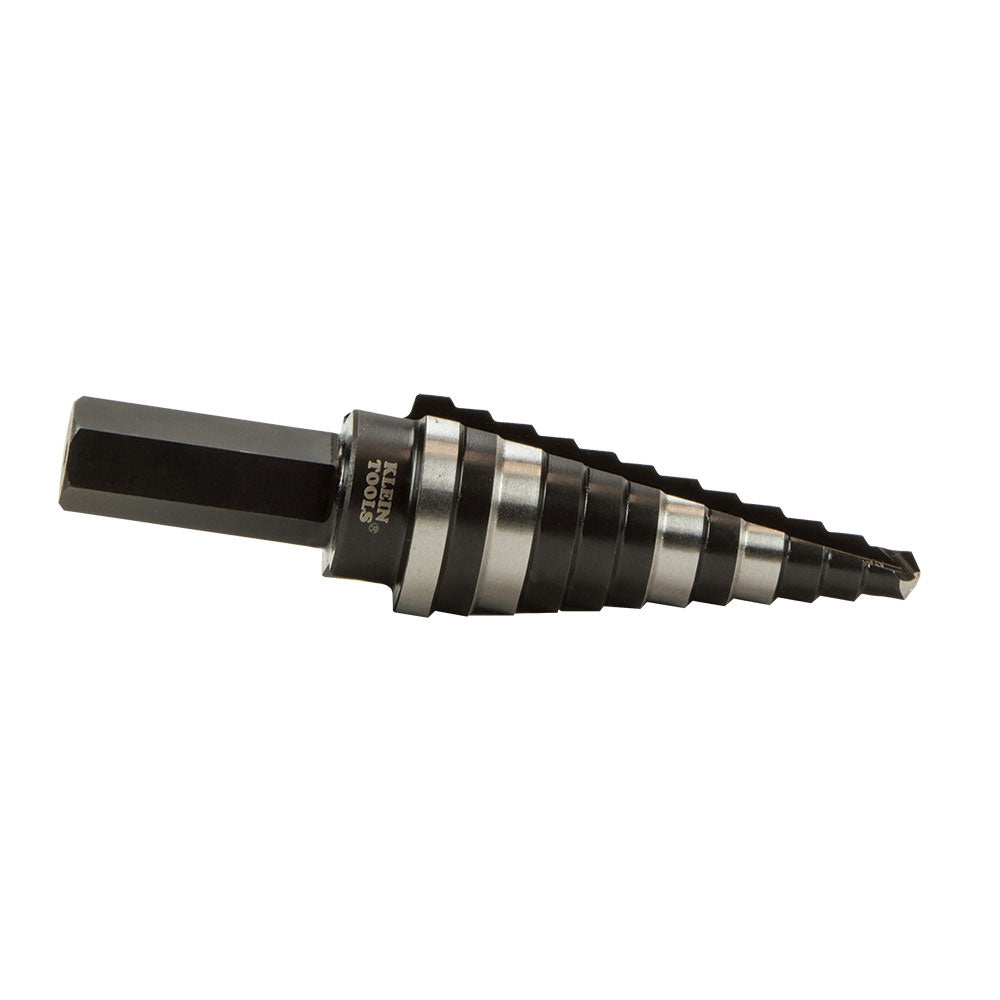 Klein KTSB14 Step Drill Bit #14 Double-Fluted, 3/16 to 7/8"