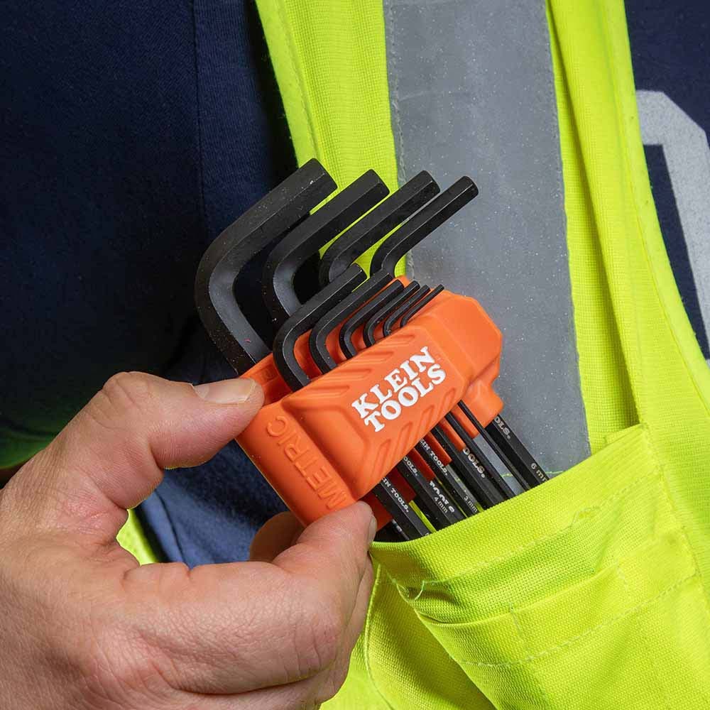 Klein LS10M Long Hex Key Set, Metric, 10-Piece