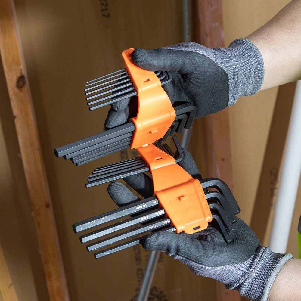 Klein LS10M Long Hex Key Set, Metric, 10-Piece