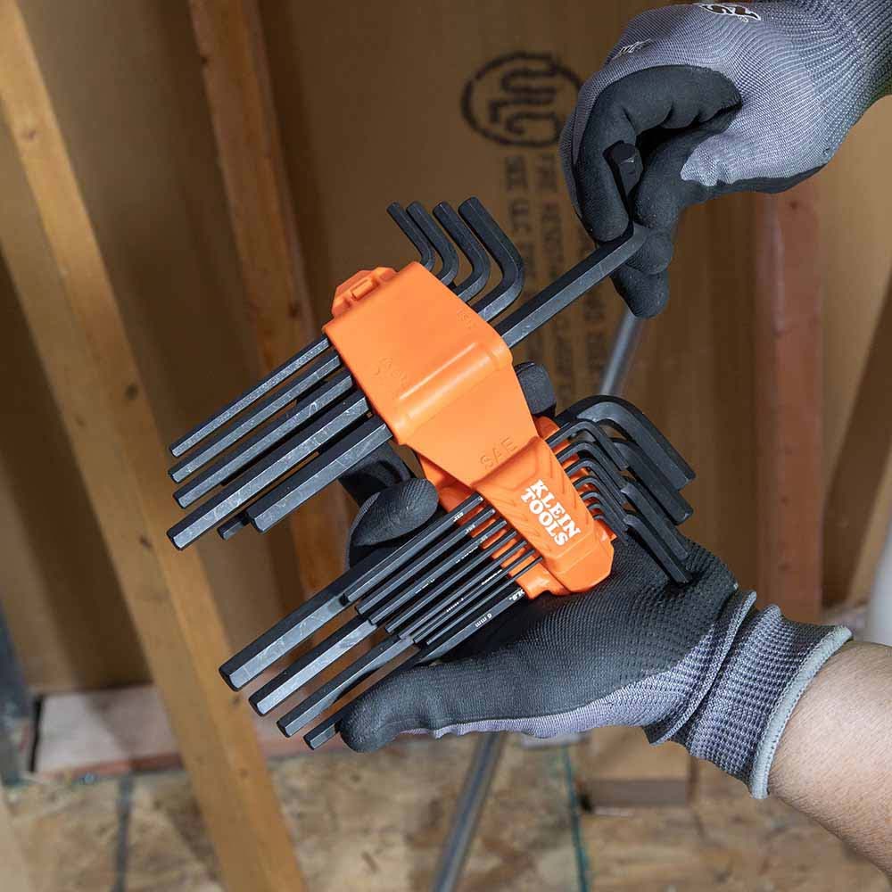 Klein LS10M Long Hex Key Set, Metric, 10-Piece