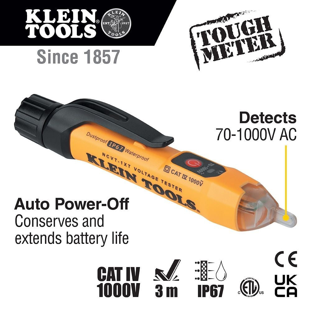 Klein NCVT1XTKIT Non-Contact Voltage and GFCI Receptacle Premium Test Kit