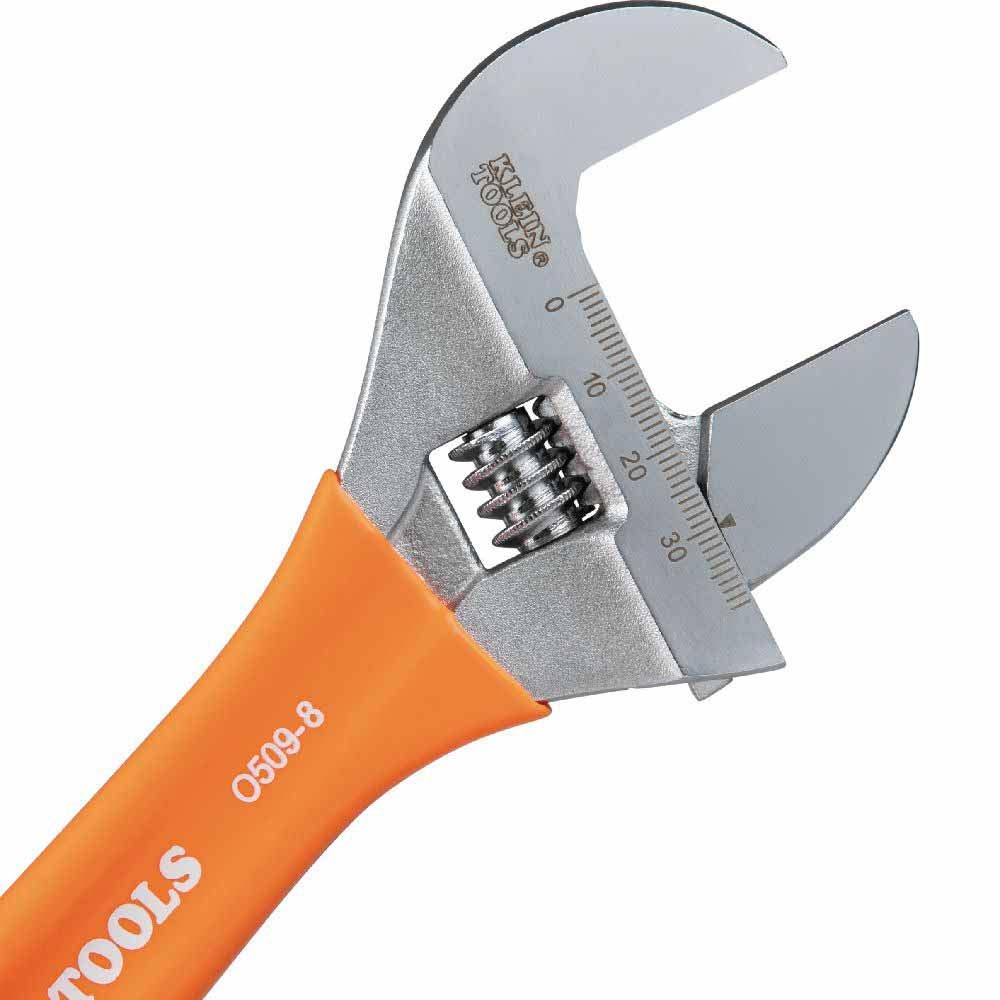 Klein O5098 Extra-Wide Jaw Adjustable Wrench, 8"