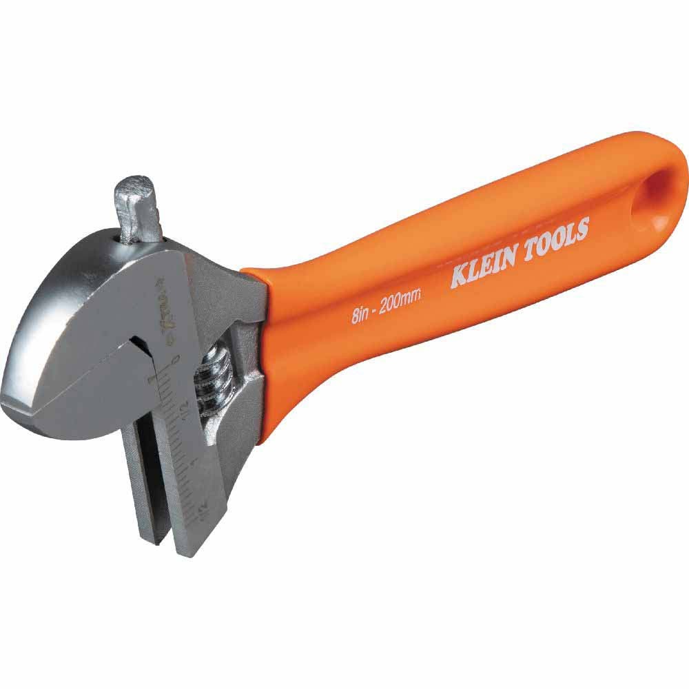 Klein O5098 Extra-Wide Jaw Adjustable Wrench, 8"