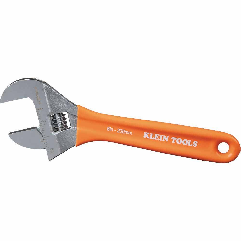 Klein O5098 Extra-Wide Jaw Adjustable Wrench, 8"