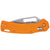 Klein OFK000ORT KTO Resurgence Fishing Knife, Drop Point Blade, Orange Handle
