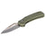 Klein OGK000GNT KTO Resurgence Knife, Drop Point Blade, Moss Green Handle