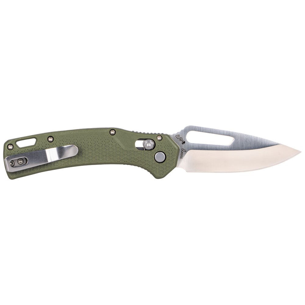 Klein OGK000GNT KTO Resurgence Knife, Drop Point Blade, Moss Green Handle