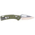 Klein OGK000GNT KTO Resurgence Knife, Drop Point Blade, Moss Green Handle