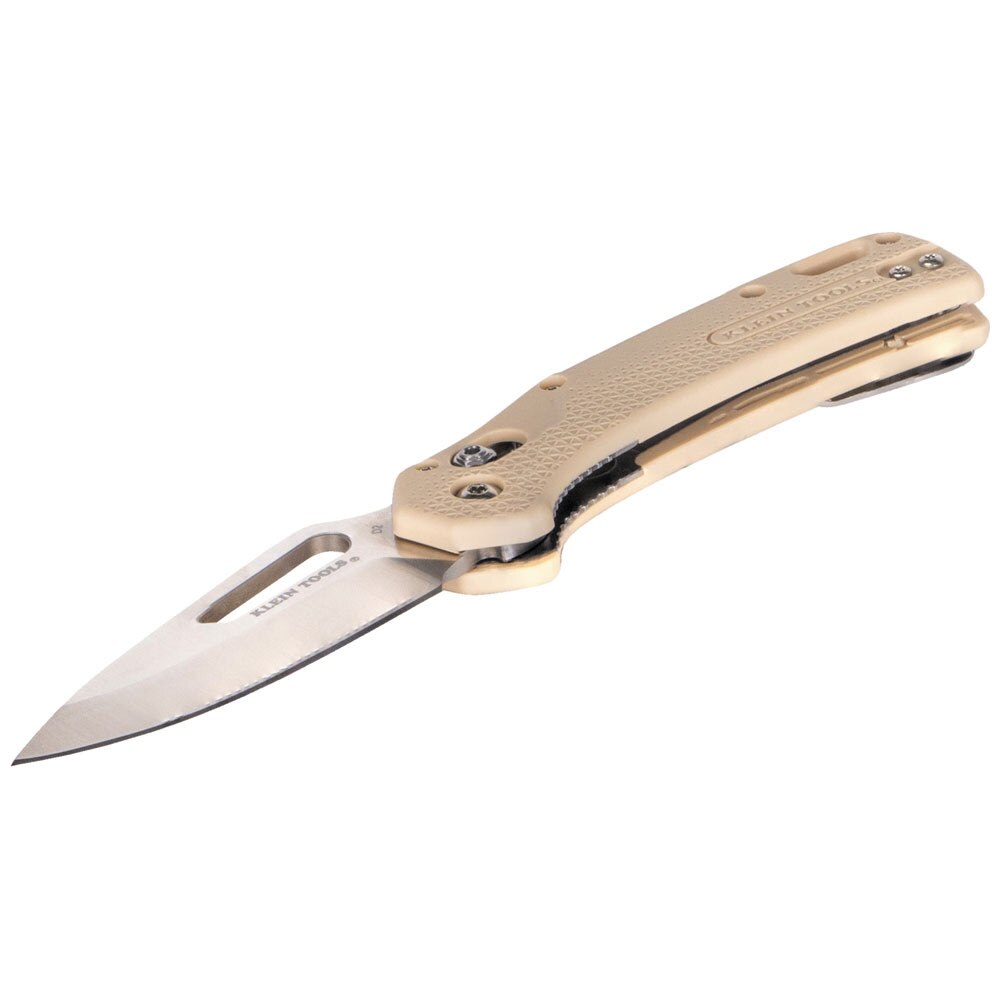 Klein OGK000TNT KTO Resurgence Knife, Drop Point Blade, Sand Handle