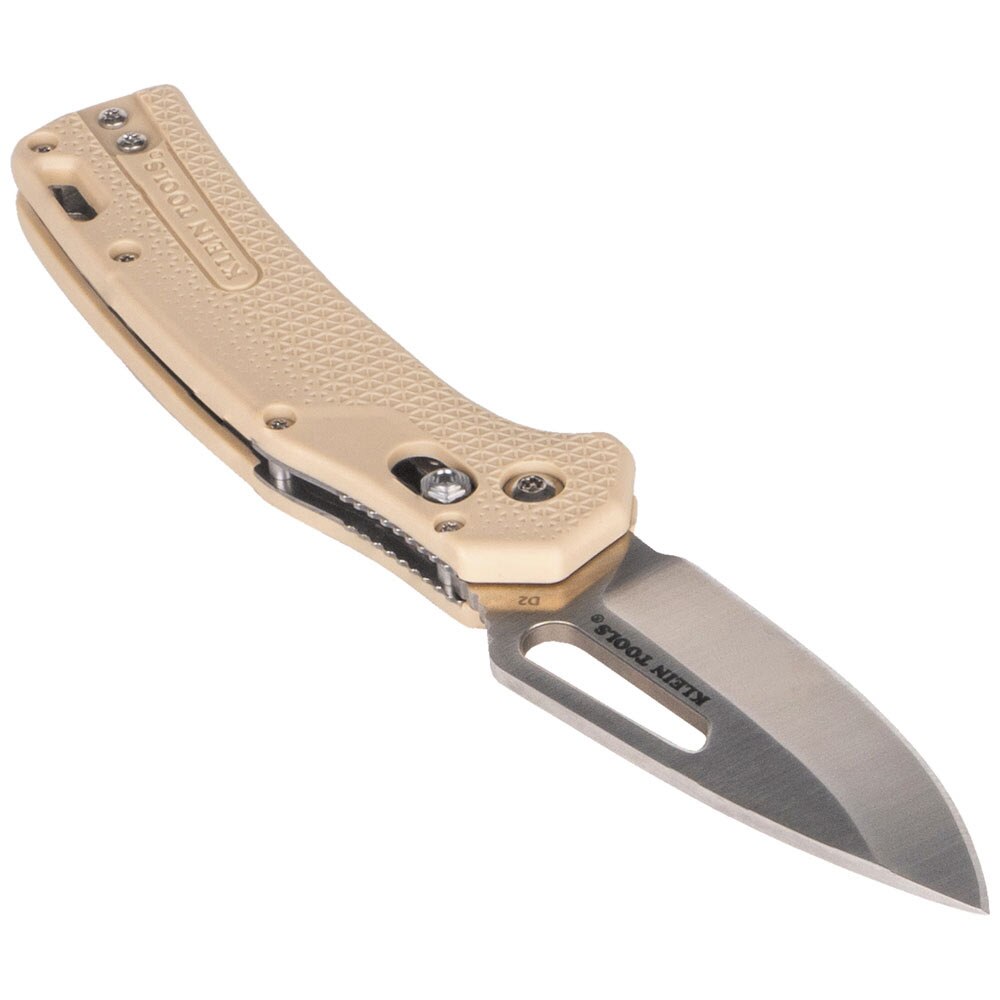 Klein OGK000TNT KTO Resurgence Knife, Drop Point Blade, Sand Handle