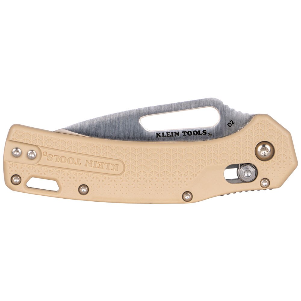 Klein OGK000TNT KTO Resurgence Knife, Drop Point Blade, Sand Handle