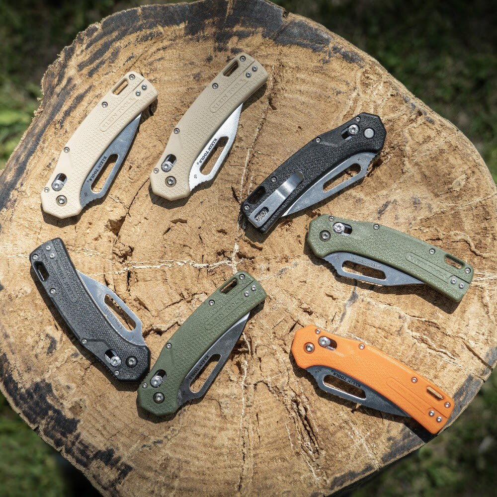 Klein OGK000TNT KTO Resurgence Knife, Drop Point Blade, Sand Handle