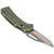 Klein OGK002GNT KTO Resurgence Knife, Clip Point Blade, Moss Green Handle
