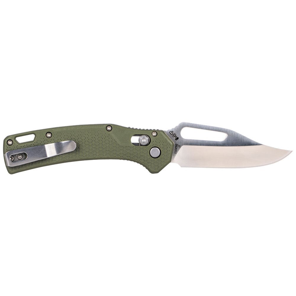 Klein OGK002GNT KTO Resurgence Knife, Clip Point Blade, Moss Green Handle
