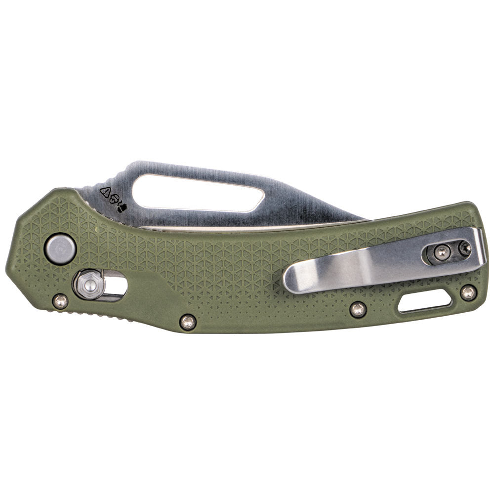 Klein OGK002GNT KTO Resurgence Knife, Clip Point Blade, Moss Green Handle