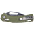 Klein OGK002GNT KTO Resurgence Knife, Clip Point Blade, Moss Green Handle