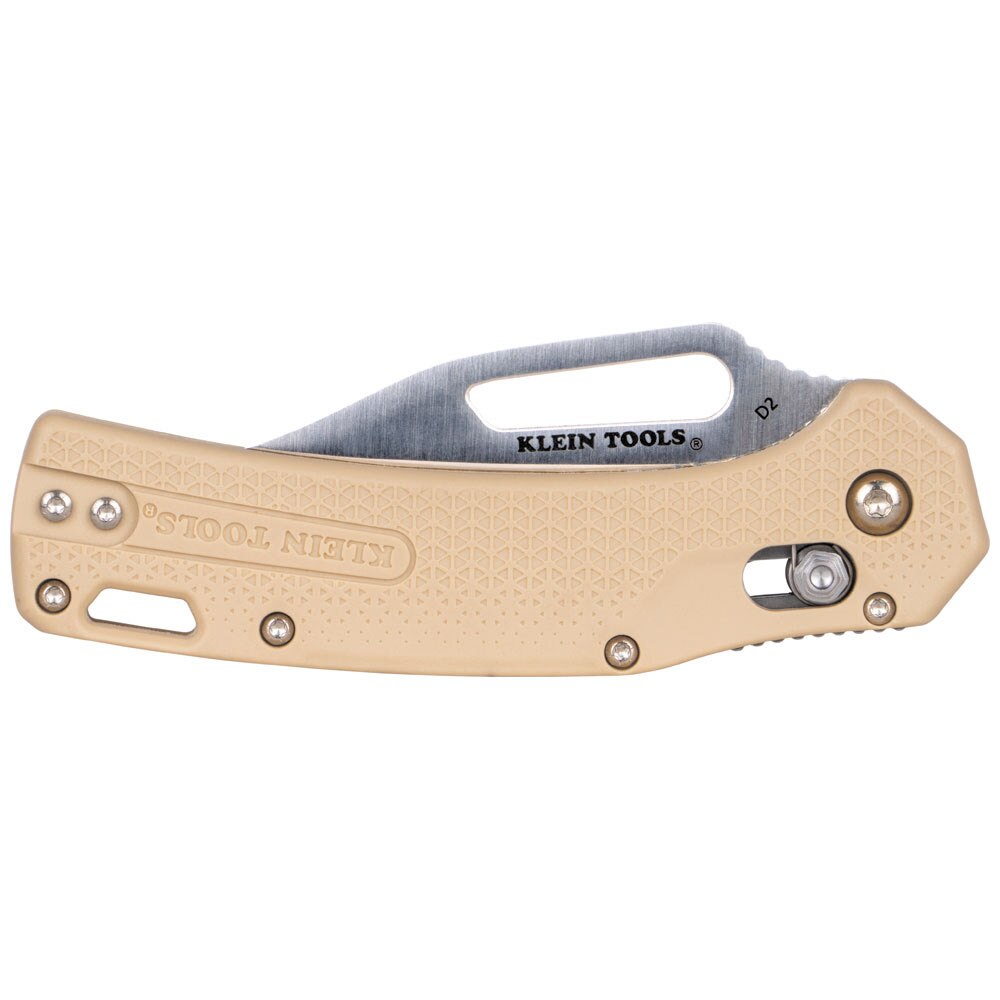 Klein OGK002TNT KTO Resurgence Knife,Clip Point Blade, Sand Handle