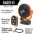 Klein PJSFM2 Rechargeable Clamping Fan