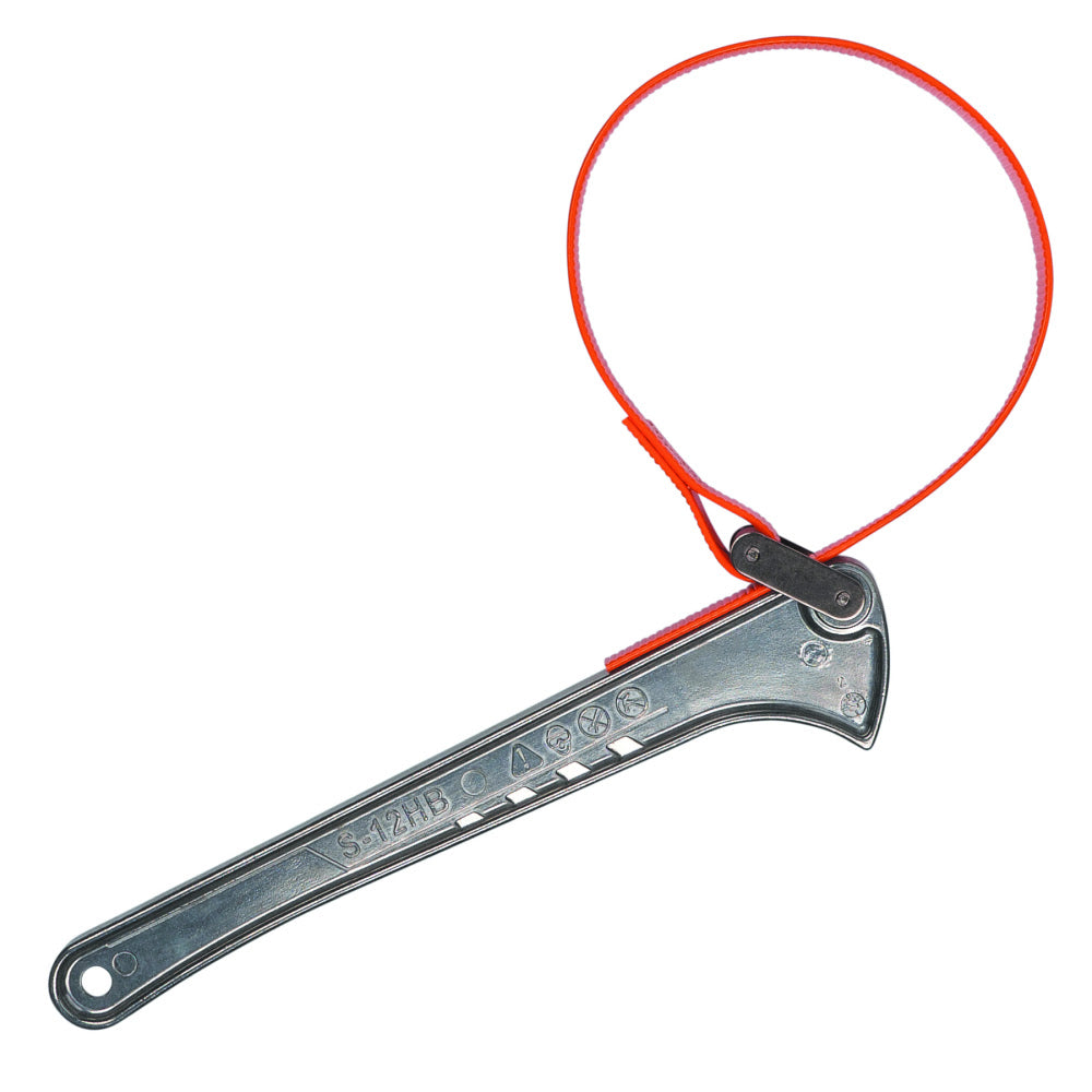 Klein S12HB Grip-It Strap Wrench, 1-1/2 to 5", 12" Handle