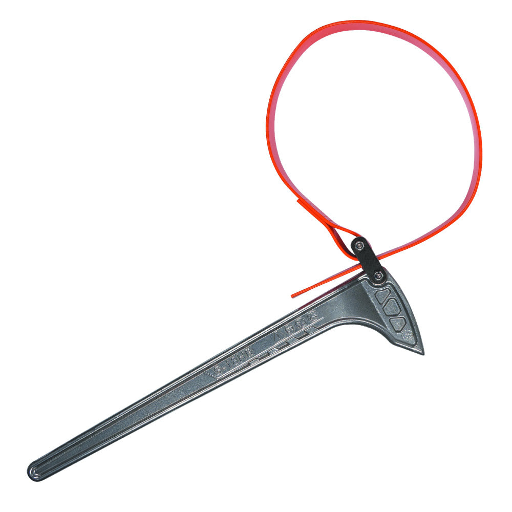 Klein S18HB Grip-It Strap Wrench, 1-1/8 to 8&quot;, 18&quot; Handle