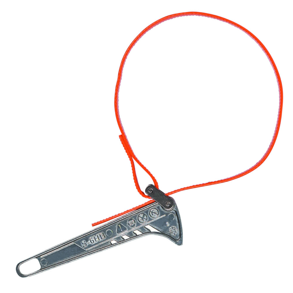 Klein S6HB Grip-It Strap Wrench, 1-1/2 to 4", 6" Handle