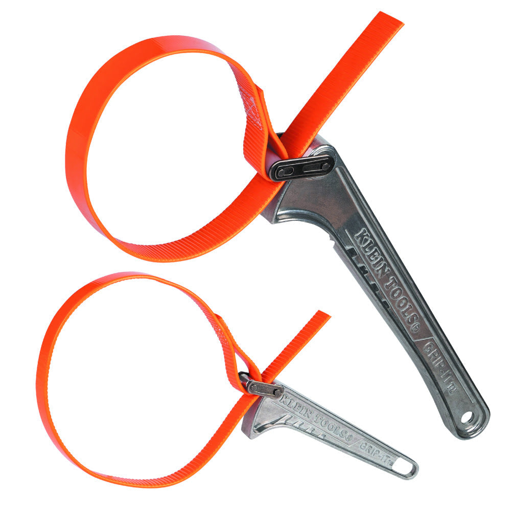 Klein SHBKIT Grip-It Strap Wrench Kit, 6" and 12" Handles, 2-Piece