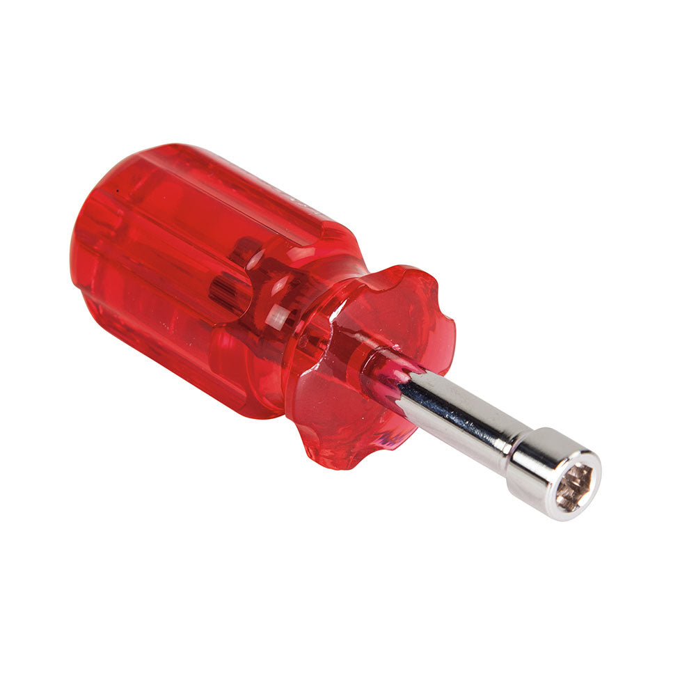 Klein Tools SS8 1/4" Stubby Nut Driver 1-1/2" Hollow Shaft