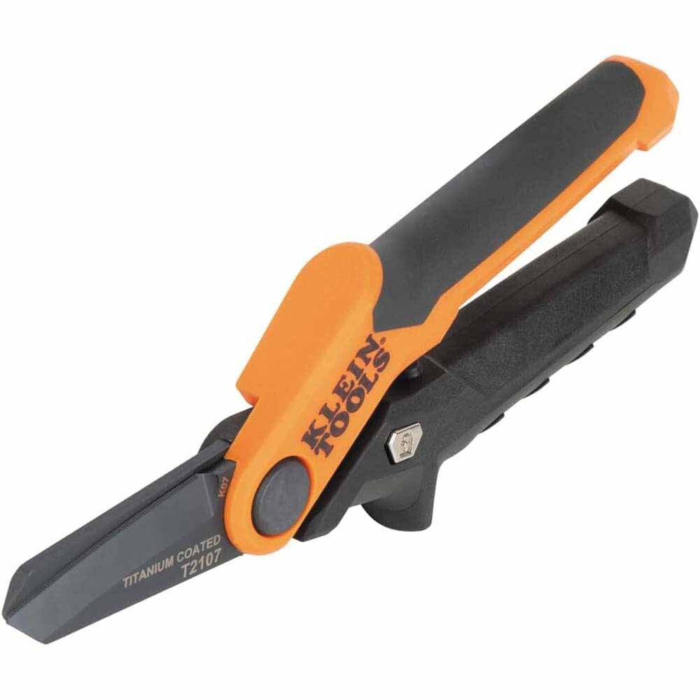 Klein T2107 Compact Titanium-Coated Utility Shears, 7-Inch