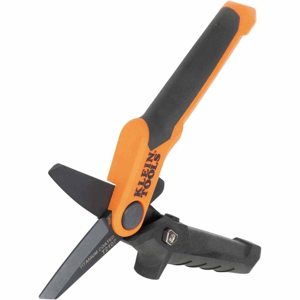 Klein T2107 Compact Titanium-Coated Utility Shears, 7-Inch