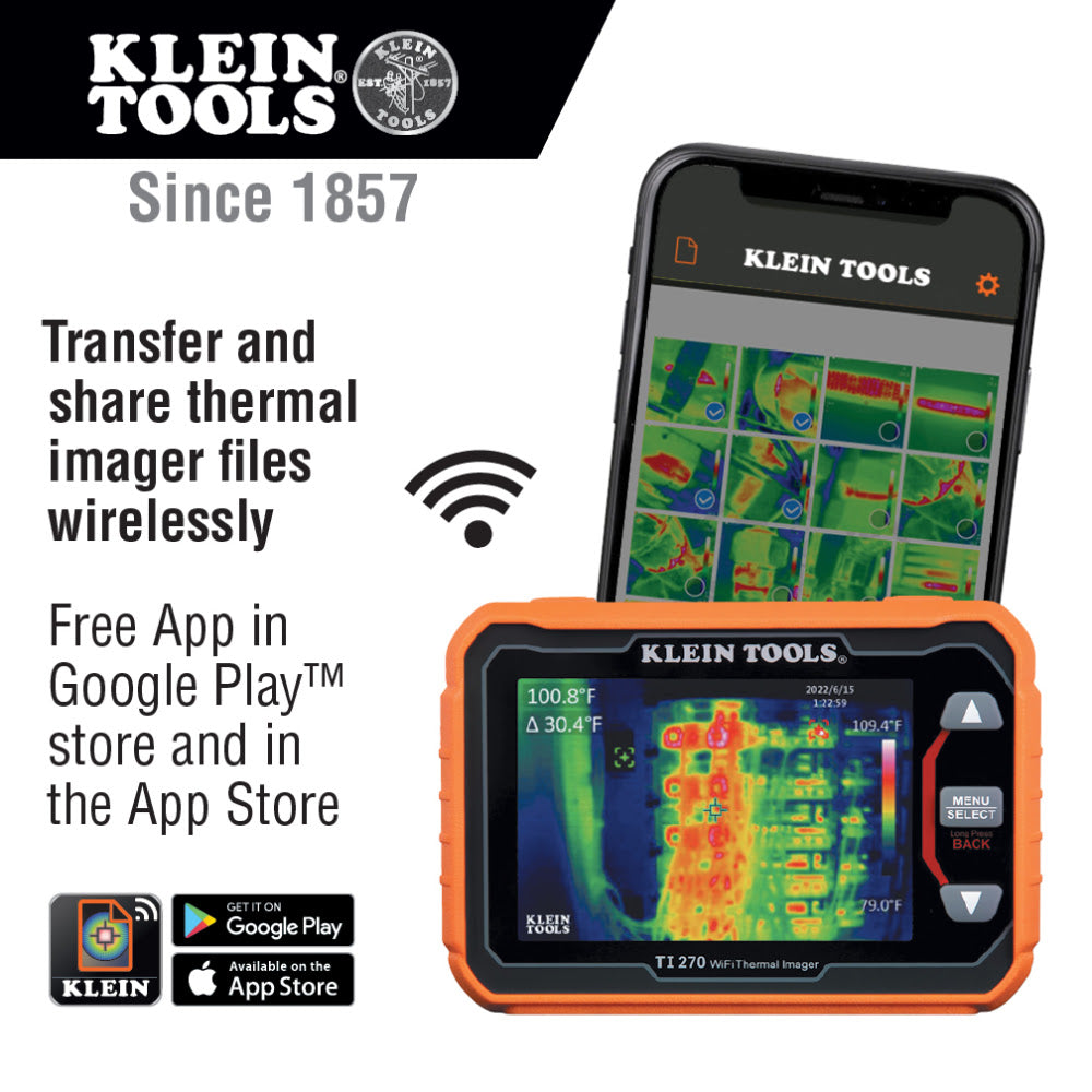Klein TI270 Rechargeable Thermal Imager with Wi-Fi