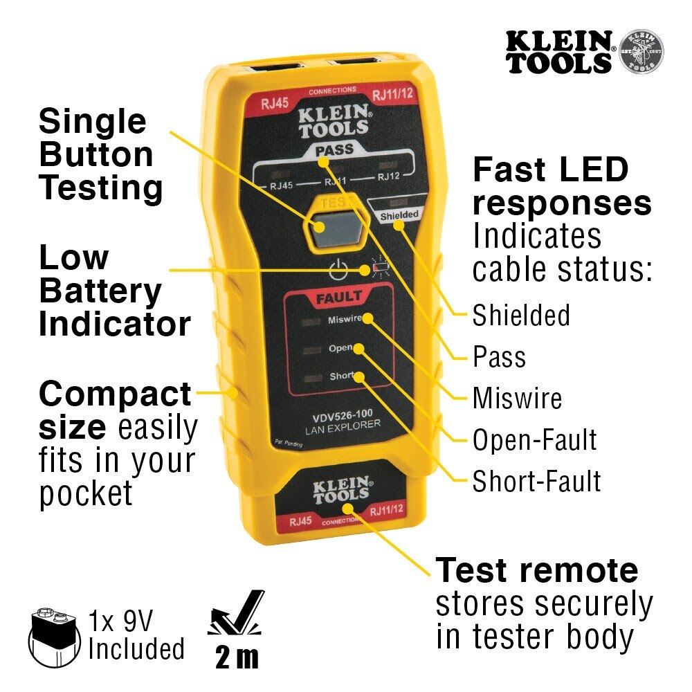 Klein VDV026813 Cable Installation Kit for Pass-Thru