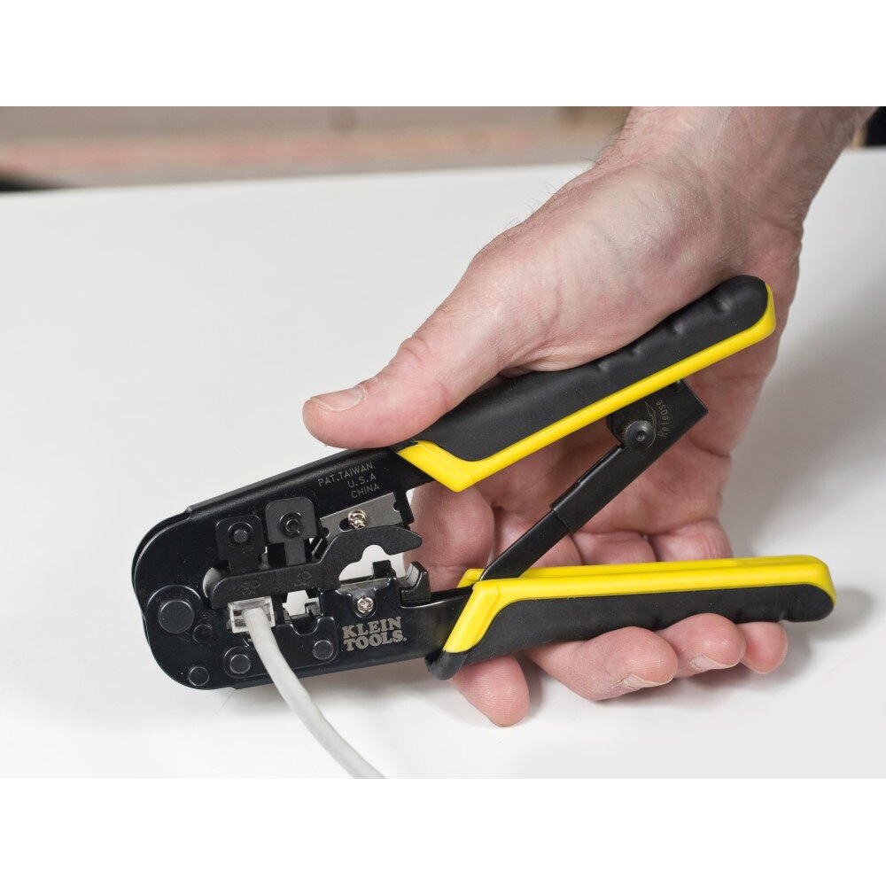 Klein Tools VDV226-011-SEN Ratcheting Data Cable Crimper / Stripper / Cutter